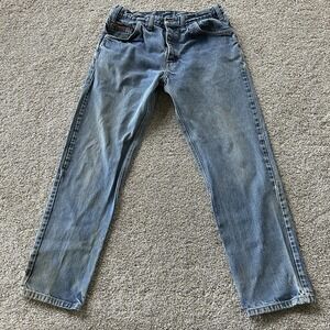 Big Bill FR Flame Resistant Jeans Mens 34x34 Medium Blue Denim Straight Workwear